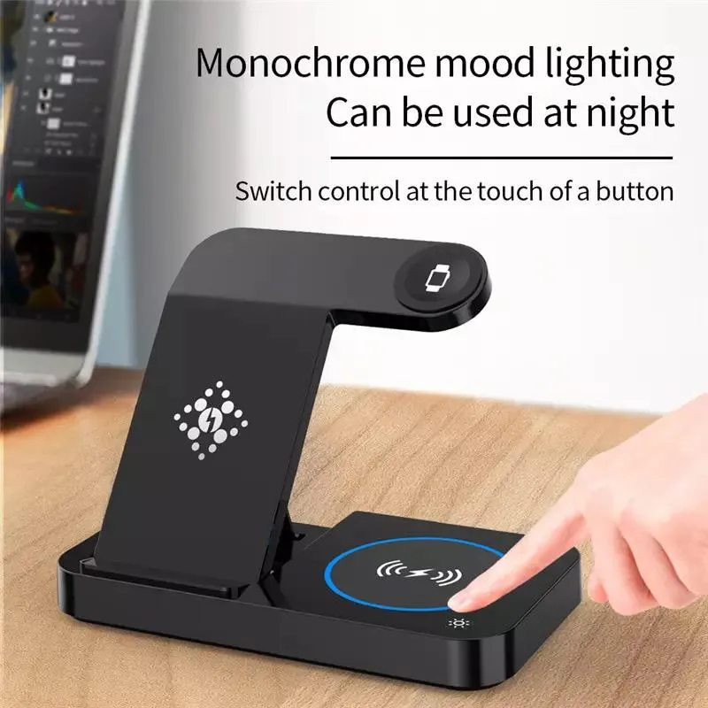 شاحن لاسلكي لأيفون 3 في 1 - صورة 1