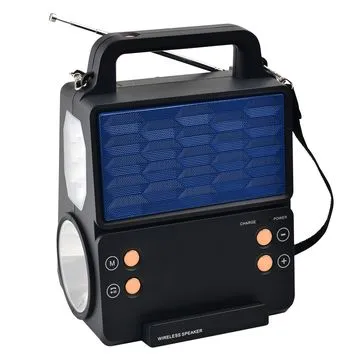 شاحن و راديو بالطاقة الشمسية متتعدد الاستخدام - صورة 1