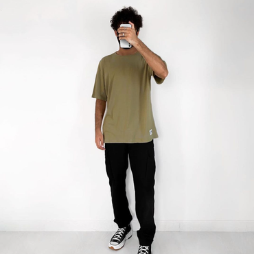 green oversize t-shirt