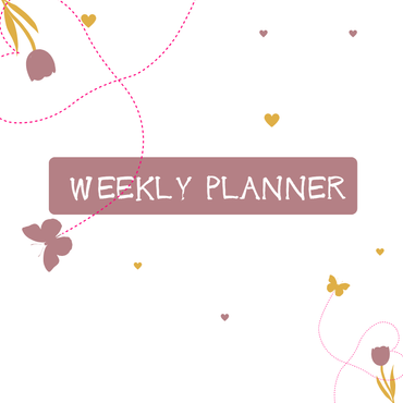 Purple Rose-Weekly Planner